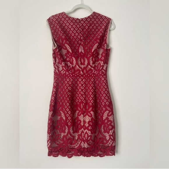 REVOLVE STYLESTALKER red feminine lace mini dress dark academia cute goth S - Picture 7 of 8